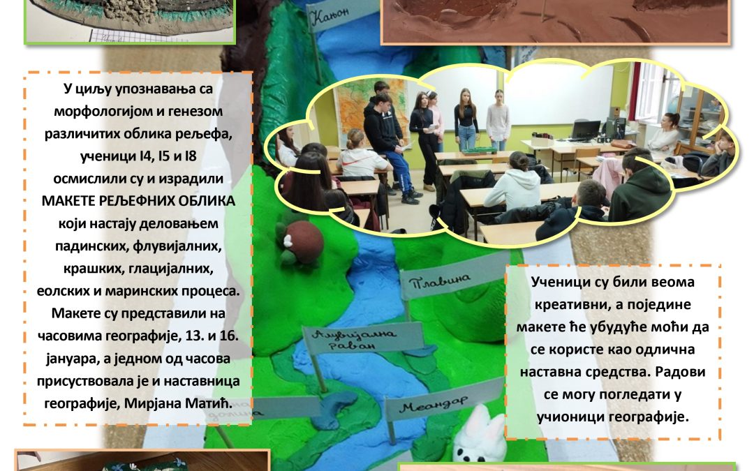 Пројекат „Ерозивни и акумулативни облици рељефа“